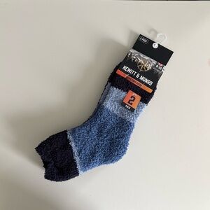 5/$5 Men's Cozy Blue and Black Socks